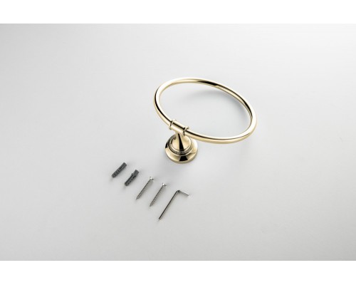 AQ4512PG КЛАССИК полотенцедержатель кольцо, полир. золото AQ4512PG