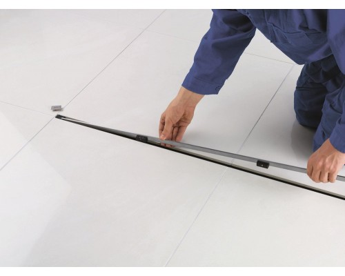 704353 Advantix Vario Set душевой лоток 300-1200мм, высота 95–165мм, с дизайн-вставкой, заглушками, опорами, сифоном, матовый хром, модель 4965.20 704353