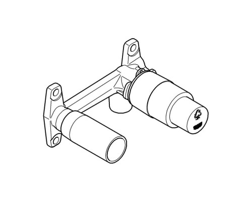 32635000 Встраиваемая часть смесителя на 2 отверстия 32635000