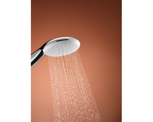27601003 Tempesta 110 Душевой набор 2 режима струи (круглый ручной душ, настенный держатель, шланг 1750 мм), 8.5 л/мин, хром 27601003