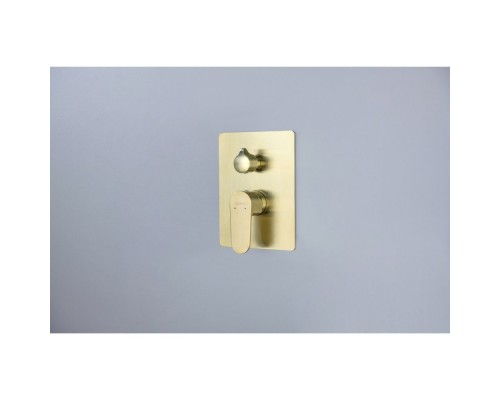 AQ1246BG ОБЕРОН смеситель для ванны 2 режима (внешняя и скрытая часть), шлиф. золото AQ1246BG