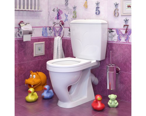 47901110022 Унитаз-компактДетскийСтандарт, нижний подвод воды, косой выпуск(старый арт. 47901130022 ) 47901110022