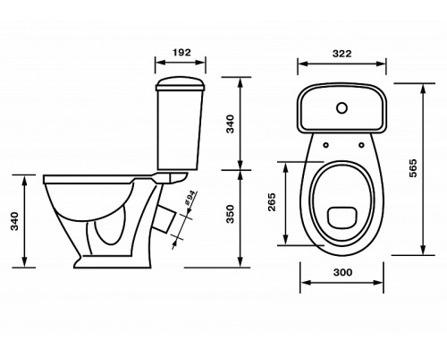 47901110022 Унитаз-компактДетскийСтандарт, нижний подвод воды, косой выпуск(старый арт. 47901130022 ) 47901110022