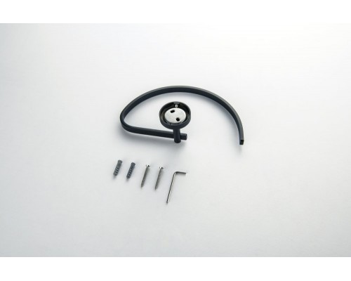 AQ4621MB БЕТТА полотенцедержатель овальный, матовый черный AQ4621MB