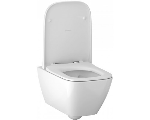 500.683.01.2 Smyle Square Унитаз подвесной безободковый Rimfree® в комплекте с сиденьем с плавным закрыванием SoftClose 500.683.01.2