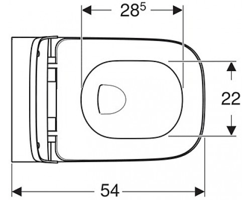 500.683.01.2 Smyle Square Унитаз подвесной безободковый Rimfree® в комплекте с сиденьем с плавным закрыванием SoftClose 500.683.01.2