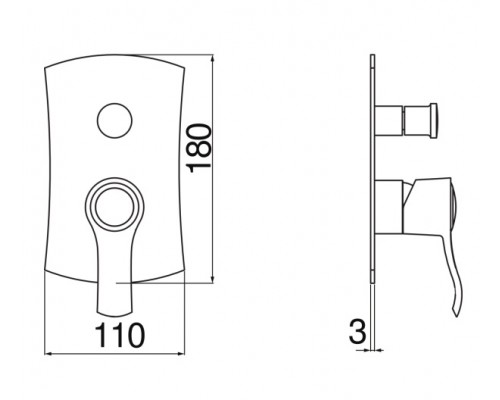 SI98100/EGDP SOFI смеситель для ванны (внешняя часть) золото SI98100/EGDP