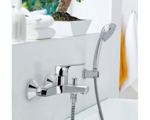 23756000 BauFlow Смеситель для ванны, хром 23756000