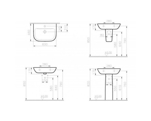 5529B003-0156 S20 Пьедестал, цвет белый 5529B003-0156