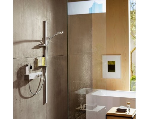 13102400 HG ShowerTablet 350 термостатический смеситель для душа белый/хром 13102400