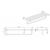 AQ4015CR ВЕГА полка для полотенец AQ4015CR