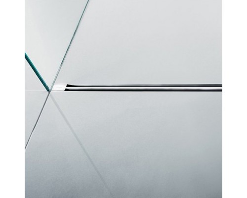 711887 Advantix Vario (Visign SR4) Дизайн-вставка 300-1200 мм с компл. для монтажа и бок. накладками, белый, нержавеющая сталь, модель 4965.33 711887