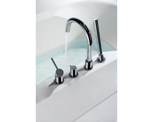 AQ1348CR ЕВРОПА смеситель на борт ванны на 4 отв. AQ1348CR