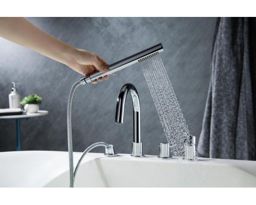 AQ1348CR ЕВРОПА смеситель на борт ванны на 4 отв. AQ1348CR