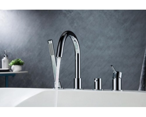 AQ1348CR ЕВРОПА смеситель на борт ванны на 4 отв. AQ1348CR