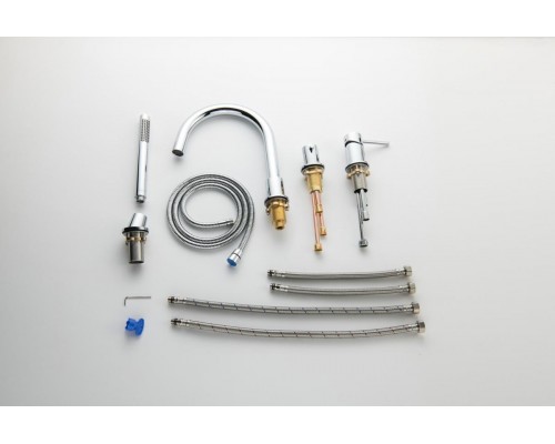 AQ1348CR ЕВРОПА смеситель на борт ванны на 4 отв. AQ1348CR