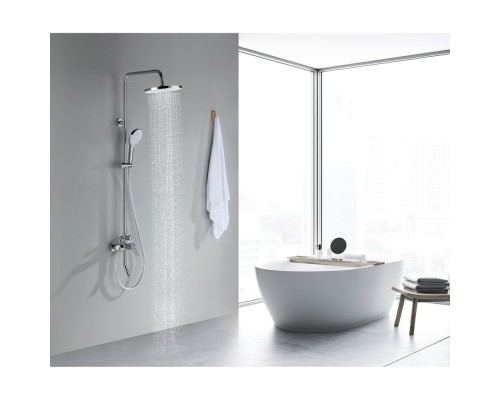 AQ2740CR ЛУГАНО душевая система (смеситель для ванны) 255 мм AQ2740CR