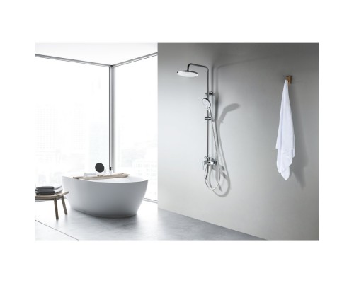AQ2740CR ЛУГАНО душевая система (смеситель для ванны) 255 мм AQ2740CR