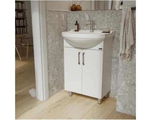 Тумба напольная Рондо 56 + Умывальник РОНДО 56 SET_Рондо/Рондо-56