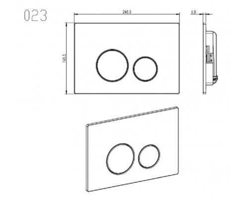SET AQUATEK ВЕГА-1905-036 (рама AQUATEK Standard INS-0000012 с клавишей KDI-0000036 и крепежом KKI-0000002+унитаз ВЕГА AQ1905-00 с тонким сиденьем sc) SET AQUATEK ВЕГА-1905-036