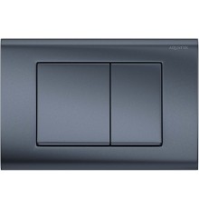 KDI-0000033 (001С-1) Панель смыва Оружейная сталь матовая (клавиши квадрат) KDI-0000033