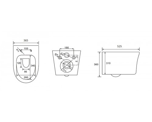SET AQUATEK НИКА-020 4в1 (рама AQUATEK Standard INS-0000012+крепеж KKI-0000002+клавиша KDI-0000020+унитаз НИКА AQ2009-00 с тонким сиденьем soft-close) SET AQUATEK НИКА-020 4в1