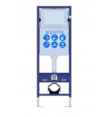 INS-0000017 Aquatek Инсталляция для подвесного унитаза узкая Aquatek Standart 37, 1130370150 мм, +звукоизоляционная прокладка INS-0000017