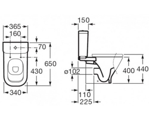 342477000 Gap унитаз под бачок ПРОДАЖА ТОЛЬКО С БАЧКОМ 342477000