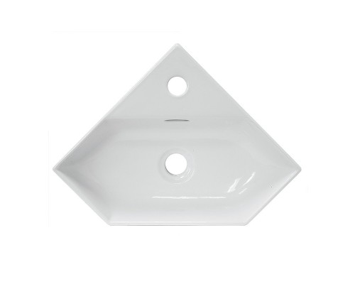 LINE 35 Умывальник угловой ВКС Белый S1 (WB.CR/Line/35-C/WHT.G/S1) WB.CR/Line/35-C/WHT.G/S1