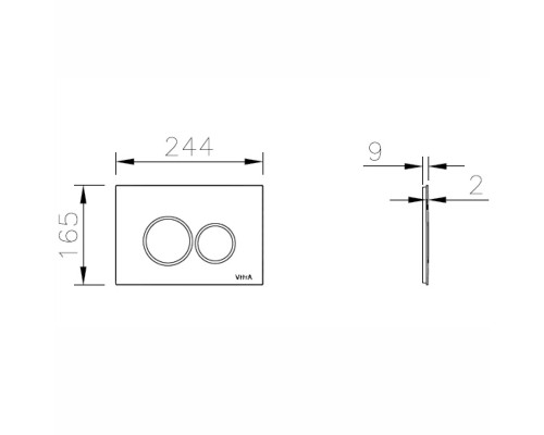 740-2400 Origin Панель смыва, белый 740-2400