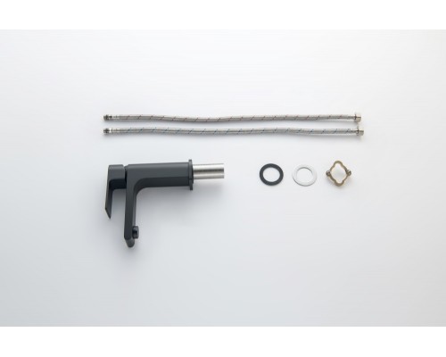 AQ1410MB ЛИРА смеситель для раковины 103, без донного клапана, матовый черный AQ1410MB