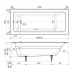 Wotte Line Plus 1800х800х477 ванна чугунная (БП-э00д1471) Line 1800x800