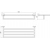 AQ4315CR ЛИБРА полка для полотенец AQ4315CR