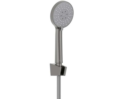 AQ2032BGM БЕТТА душевой набор 100 3 jet, оружейная сталь (шлиф. черный хром) AQ2032BGM