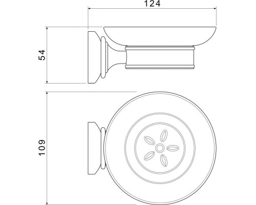 AQ4503CR КЛАССИК мыльница AQ4503CR