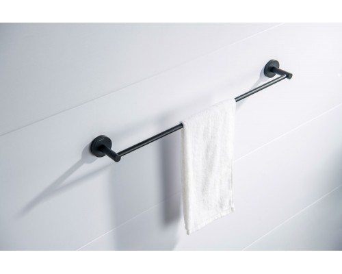 AQ4114MB ЕВРОПА полотенцедержатель 600 мм, матовый черный AQ4114MB