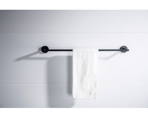 AQ4114MB ЕВРОПА полотенцедержатель 600 мм, матовый черный AQ4114MB