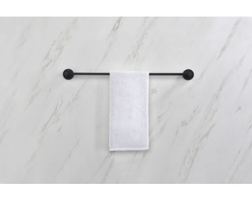 AQ4114MB ЕВРОПА полотенцедержатель 600 мм, матовый черный AQ4114MB