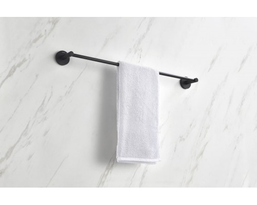AQ4114MB ЕВРОПА полотенцедержатель 600 мм, матовый черный AQ4114MB