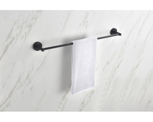 AQ4114MB ЕВРОПА полотенцедержатель 600 мм, матовый черный AQ4114MB