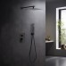 AQ1472MB ЛИРА Set 3 в 1 душевой комплект, матовый черный AQ1472MB