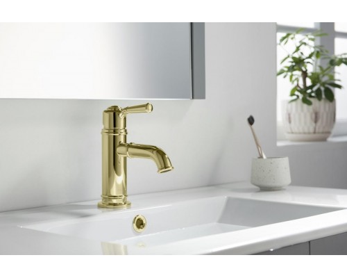 AQ1510PG КЛАССИК смеситель для раковины 72, без донного клапана, полир. золото AQ1510PG