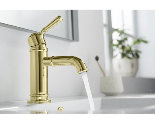 AQ1510PG КЛАССИК смеситель для раковины 72, без донного клапана, полир. золото AQ1510PG