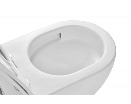 AQ1190T-00 ЕВРОПА Унитаз подвесной TORNADO безободковый 531360344мм, тонкое сиденье с механизмом плавного закрывания, крепеж AQ1190T-00