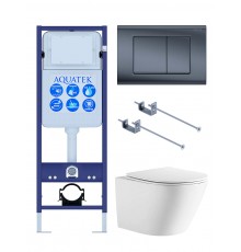 SET AQUATEK ЛИБЕРТИ-033 KKI-1 (рама AQUATEK INS-0000017+крепёж KKI-0000001+клавиша KDI-0000033+унитаз ЛИБЕРТИ AQ1999T-00 с тонким сиденьем sc) SET AQUATEK ЛИБЕРТИ-033 KKI-1