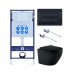 SET AQUATEK ЕВРОПА MB-049 4в1 (рама AQUATEK Standard INS-0000012+KKI-0000001+KDI-0000049+унитаз ЕВРОПА AQ1901-MB с тонким сиденьем soft-close) SET AQUATEK ЕВРОПА MB-049 4в1