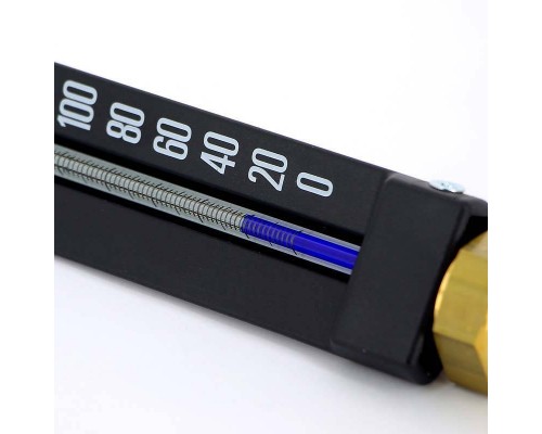 Термометр спиртовой MTG прямой WATTS Ind 1/2" 160°C гильза 63мм