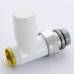 Вентиль ручной Carlo Poletti Compact НН 1/2" х М24 х 19 цвет белый