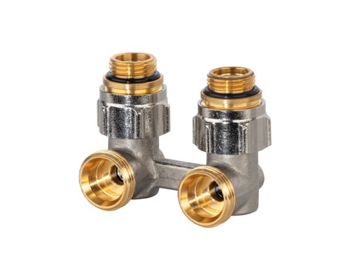 Узел, Multiflex R ZB, угловой H-образный, 3/4, 1/2, Н ЕК-Н, никелированный