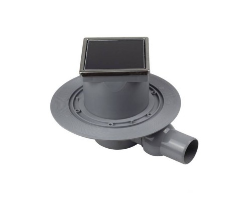 Трап, Pestan, Confluo Standard Dry 1 Black Glass, горизонтальный, DN-50, цвет решетки-чёрный, рамка-хром лянец Трап, Pestan, Confluo Standard Dry 1 Black Glass, горизонтальный, DN-50, цвет решетки-чёрный, рамка-хром лянец